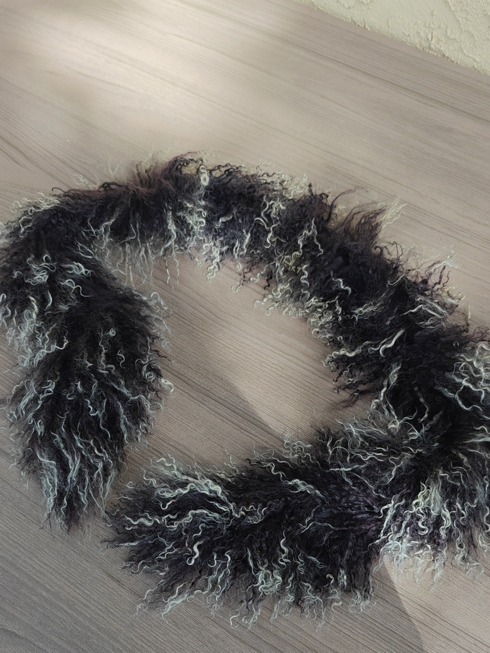 Vintage Faux Curly Fur Scarf